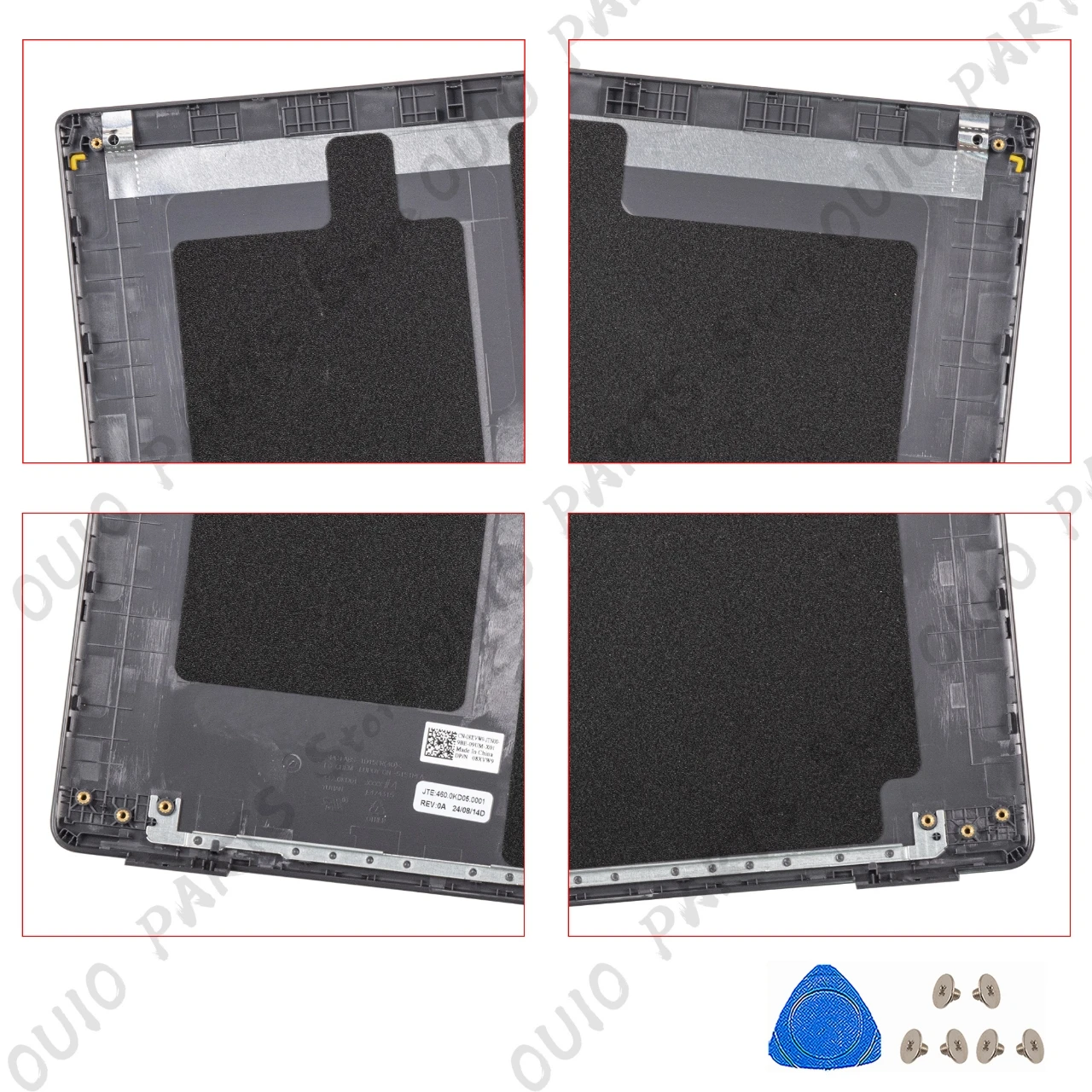 Case For Latitude 3510 E3510 Black Back cover 08XVW9 Front Frame hinges Repair Plastic 0GCK6R 15.6inch