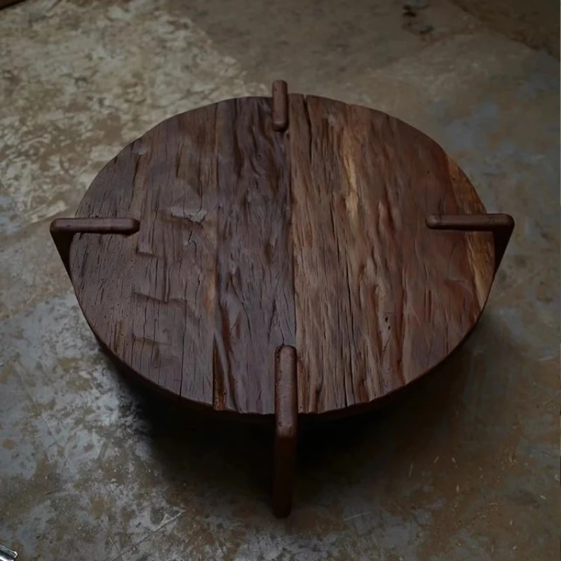 

Cloud coffee table retro oval coffee table living room artistic sculpture