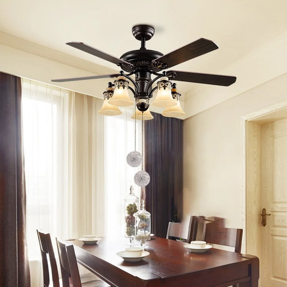 

1 set 1 Set Stainless Steel Ceiling Fan Pull Rhinestone Crystal Ball Beaded Lamp Hanging Chain For Chandelier Desk Light Full