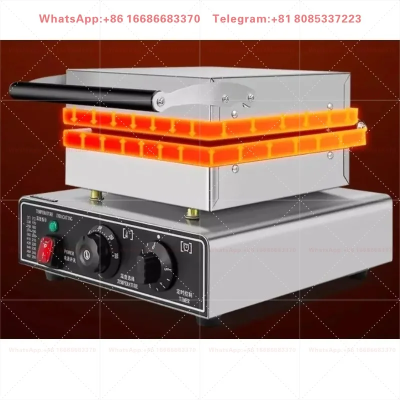 Commercial 6pcs Pine Tree Shaped Waffle Maker Electric Stick Waffle Baker Christmas Tree Waffle Maker With Timer Control