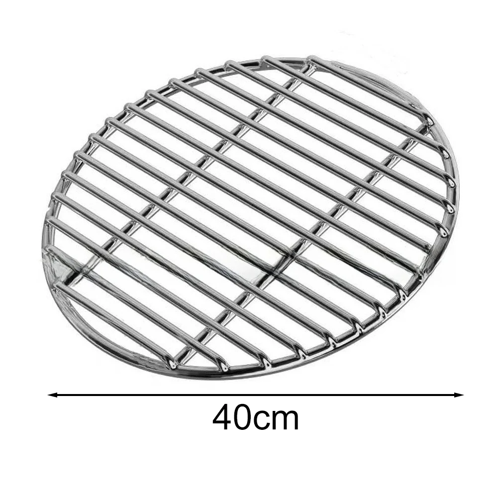 40cm Stainless Steel Grate Outdoor Barbecue Net High Temperature Resistant Thick Wire Rope Design Solid Welds Construction