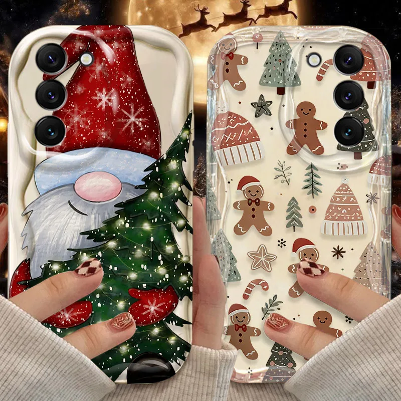 Santa Claus Case for Samsung Galaxy S25 S24 S23 S22 S21 Ultra Plus S20 FE A73 A72 A71 A56 A55 A54 5G