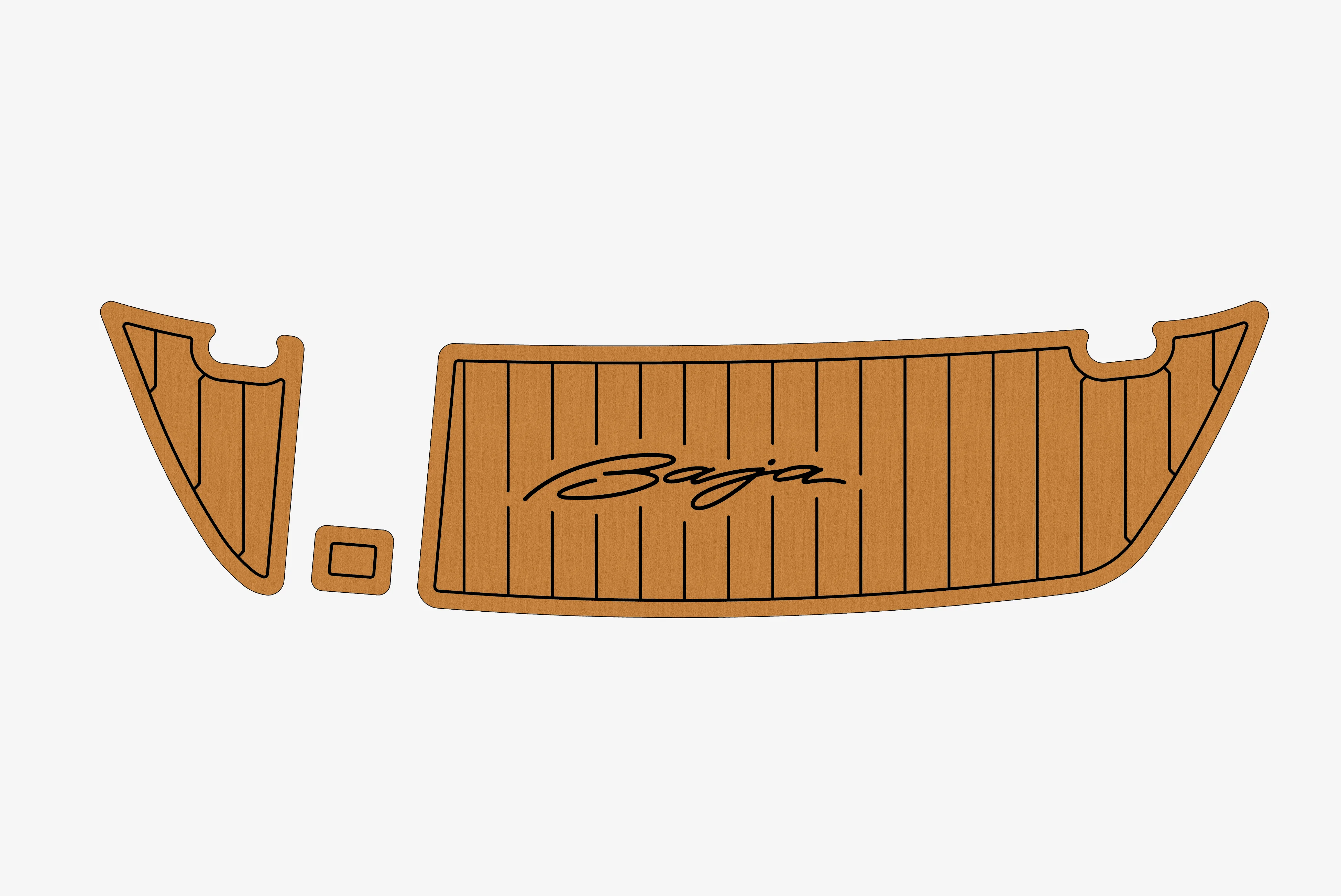 

2003-2007 Baja Islander 242 1/4 дюйма, 6 мм, пена EVA, нескользящий морской коврик из тикового дерева, морской коврик, ковер из аква-греторшапа, морской пол