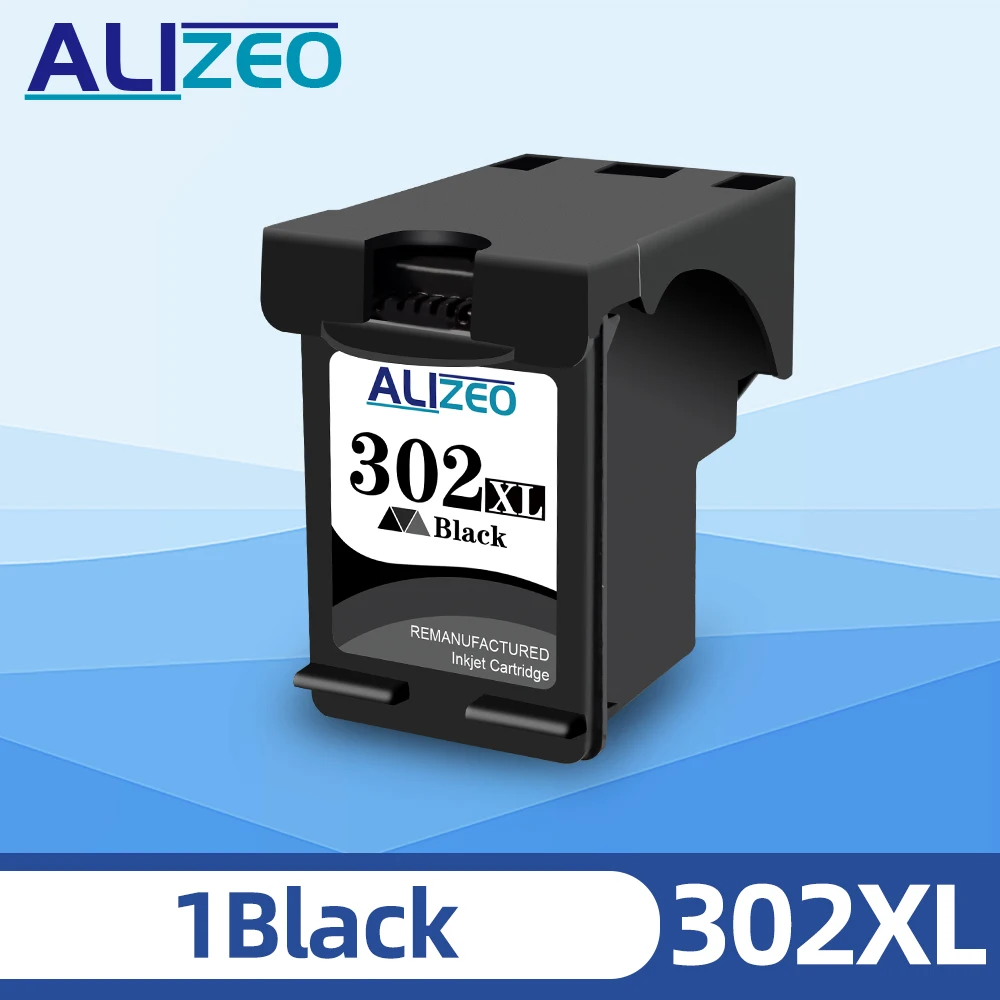 ALIZEO 302XL Patrone für HP 302 HP302 Tintenpatrone Deskjet 1110 2130 ENVY 4520 Officejet 4650 Deskjet 3630 5230 5255 Drucker 5