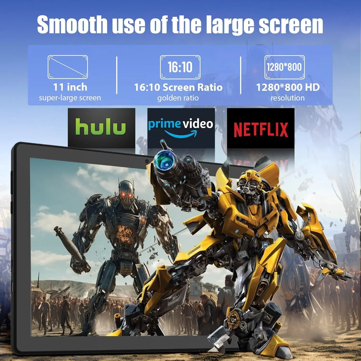 Tablet URAO 11 cali Android 14GB RAM 64GB ROM 6800mAh IPS HD Ekran Dotykowy z Klawiaturą, Etui Ochronnym, Myszą, Rysikiem, Zestaw 8 w 1
