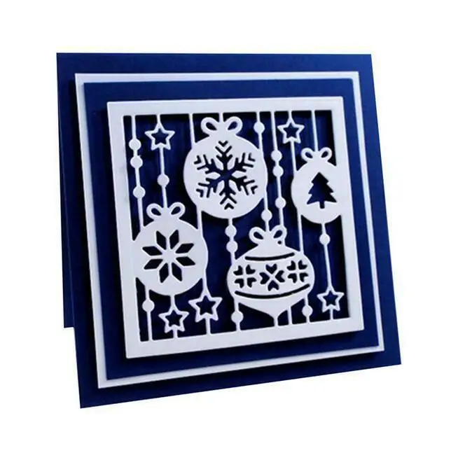 Christmas Window Scene Metal Cutting Dies Stencil Scrapbooking Diy Album Stamp Paper Card Embossing Decor Craft Knife Mould