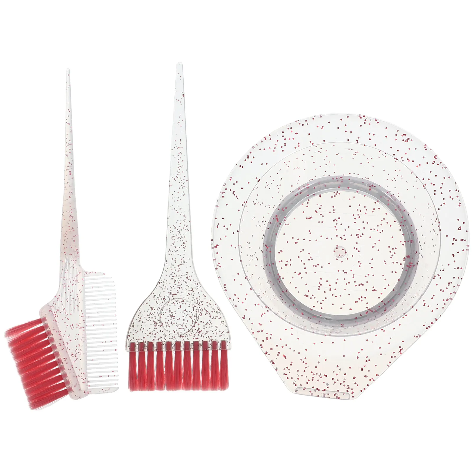 1Set Hair Dye Brush and Thickened Mixing Bowl Hair Coloring Mixing Tool Set for Salon and Home Use Salon Supplies