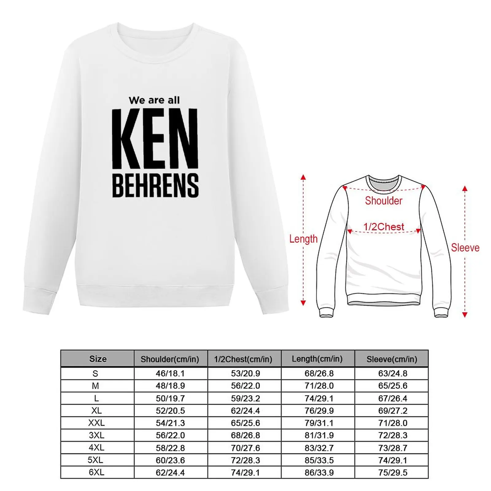 We are all Ken Behrens Sweatshirt autumn men's winter sweater korean clothes sweatshirts men