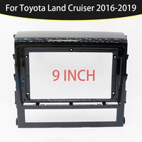 9 Inch Car Frame Fascia Adapter Canbus Box Decoder For Toyota Land Cruiser 200 LC200 Android Radio Dash Fitting Panel Kit