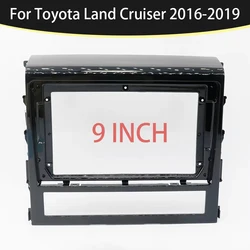 9 Inch Car Frame Fascia Adapter Canbus Box Decoder For Toyota Land Cruiser 200 LC200 Android Radio Dash Fitting Panel Kit