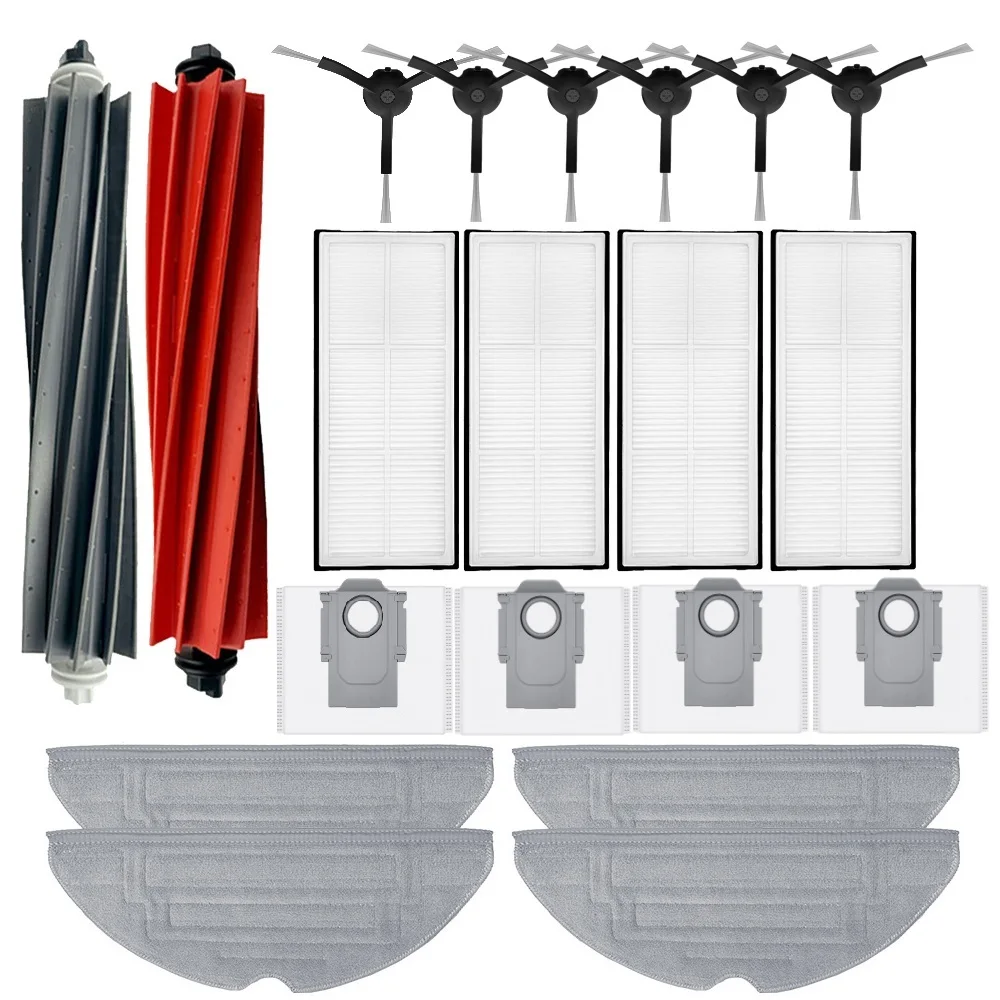 Accessories For Roborock S8, S8 Plus, S8 Pro Ultra, S8+ Robot Vacuum, Main Brush Side Brush HEPA Filter Mop Cloth Dust Bag