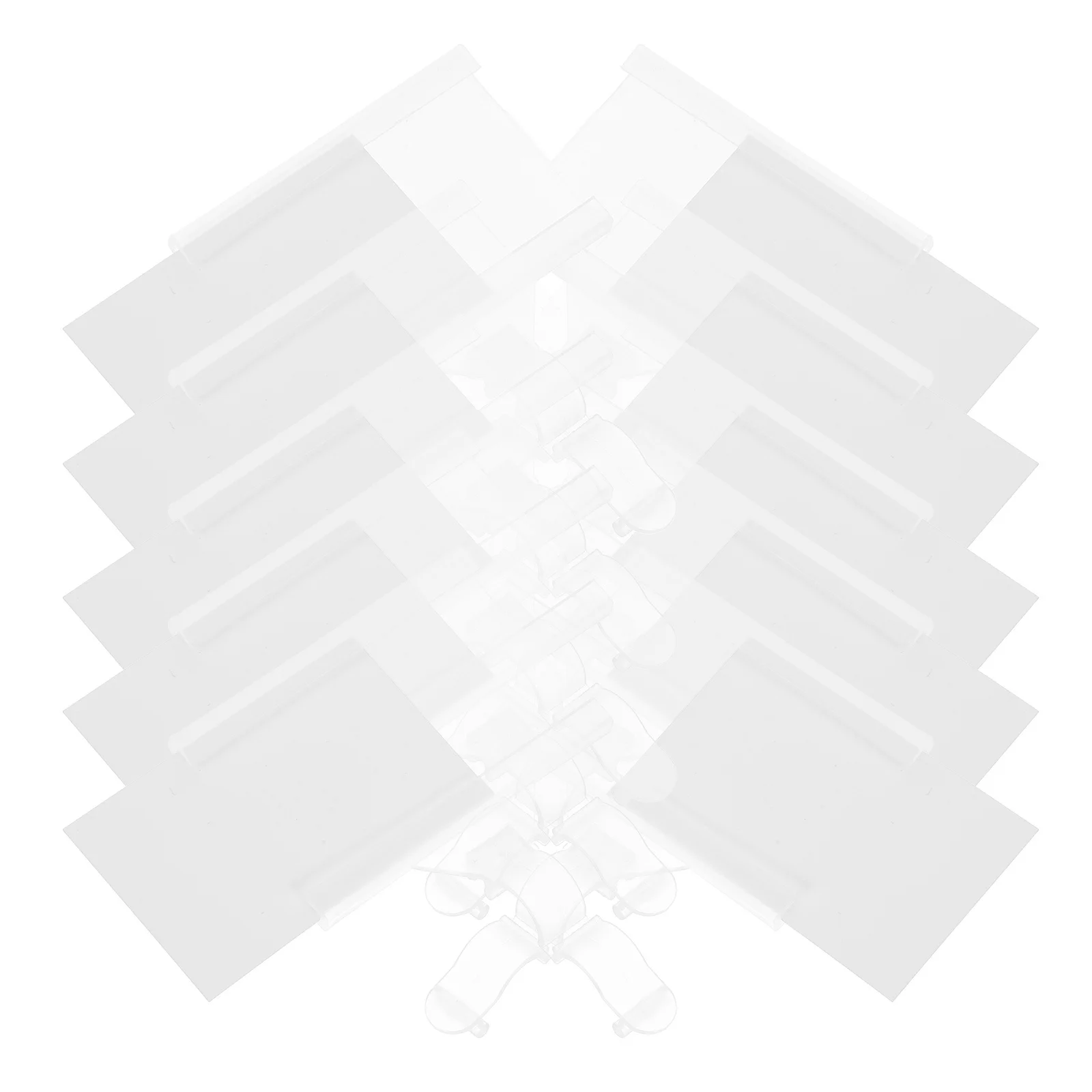 

20Pcs Plastic Hanging Label Holder Hook Style Supermarket Wire Shelf Tags Retail Price Display Waterproof Durable