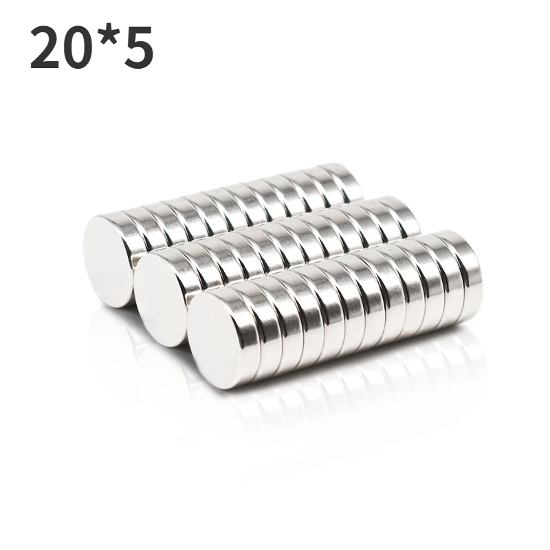 3/5/8/10/12 Pcs 20x5 mm Powerful Round NdFeB Neodymium Magnets 20mmx5mm Strong Magnetic Disc Magnet 20x5mm Neodymium Magnet