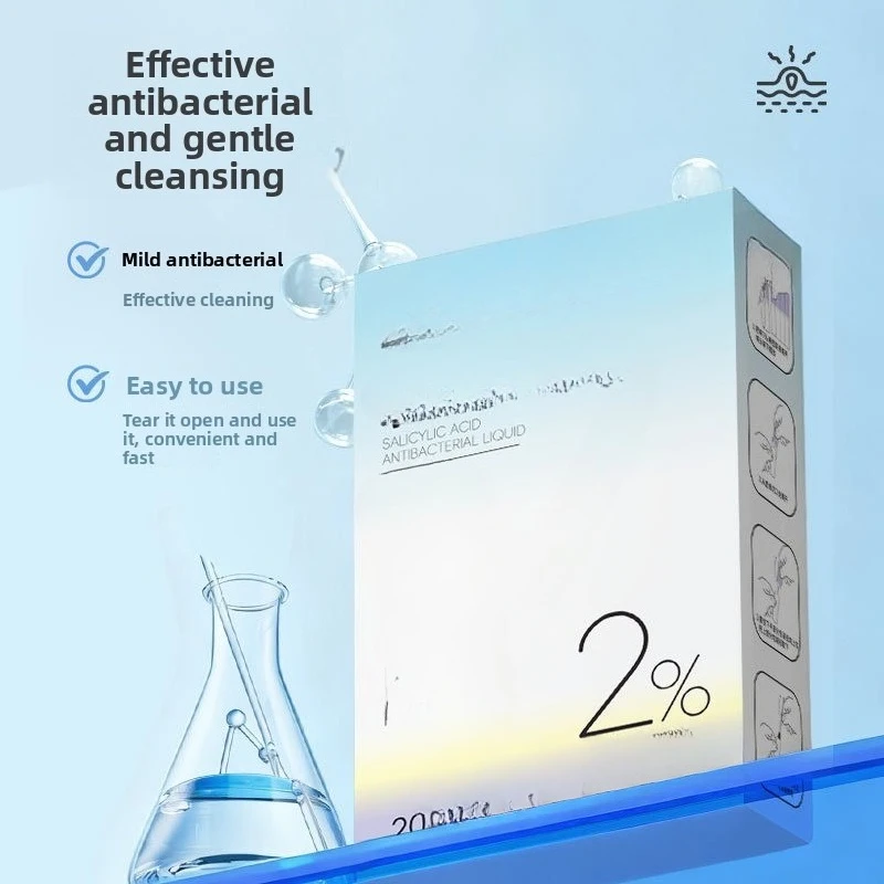 مسحات القطن بحمض الساليسيليك (التغليف الفردي) - الشركة المصنعة لحل البكتيريا لإزالة حب الشباب على الوجه