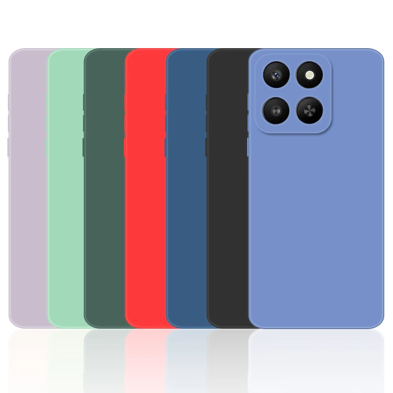 For Honor 400 Smart Case Honor 400 Smart Cover Soft Liquid Silicone Durable Bumper Protective Phone Cases On Honor X7d Funda