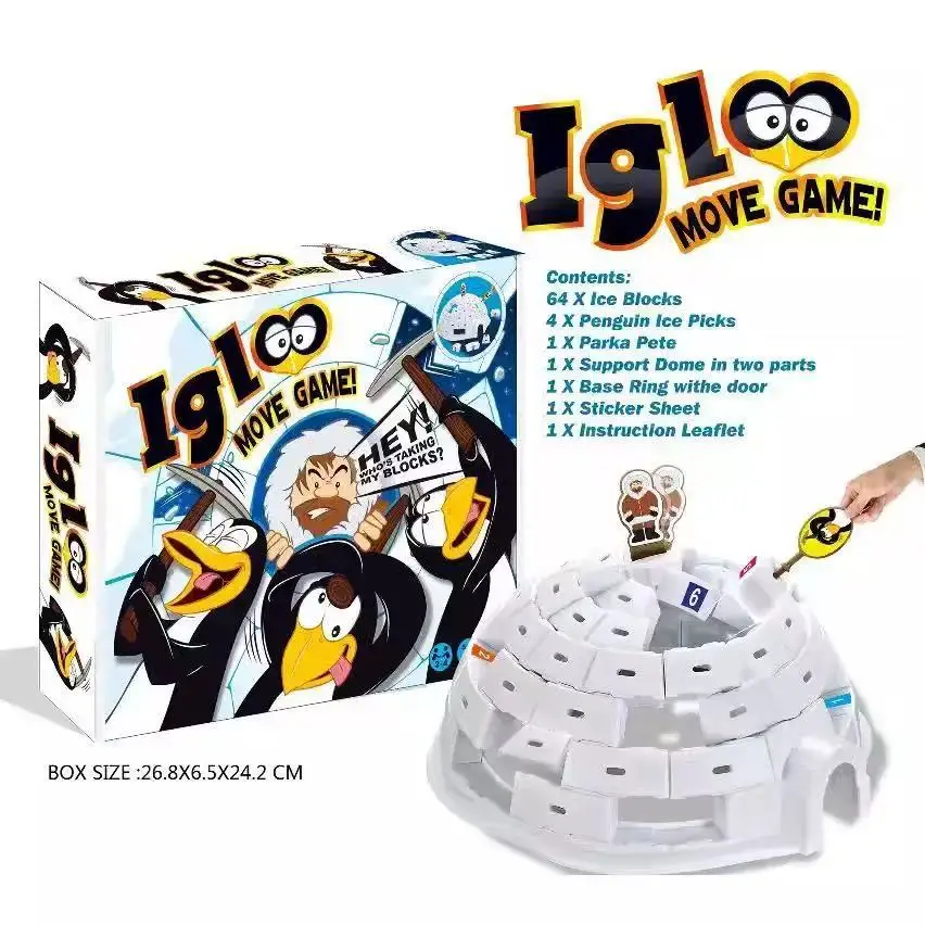 Gioco Rompighiaccio Casa sulla Neve dei Pinguini |   Giocattolo da Tavolo per Bambini Transfrontaliero |   Gioco Educativo Interattivo Genitore-Figlio per la Demolizione del Ghiaccio