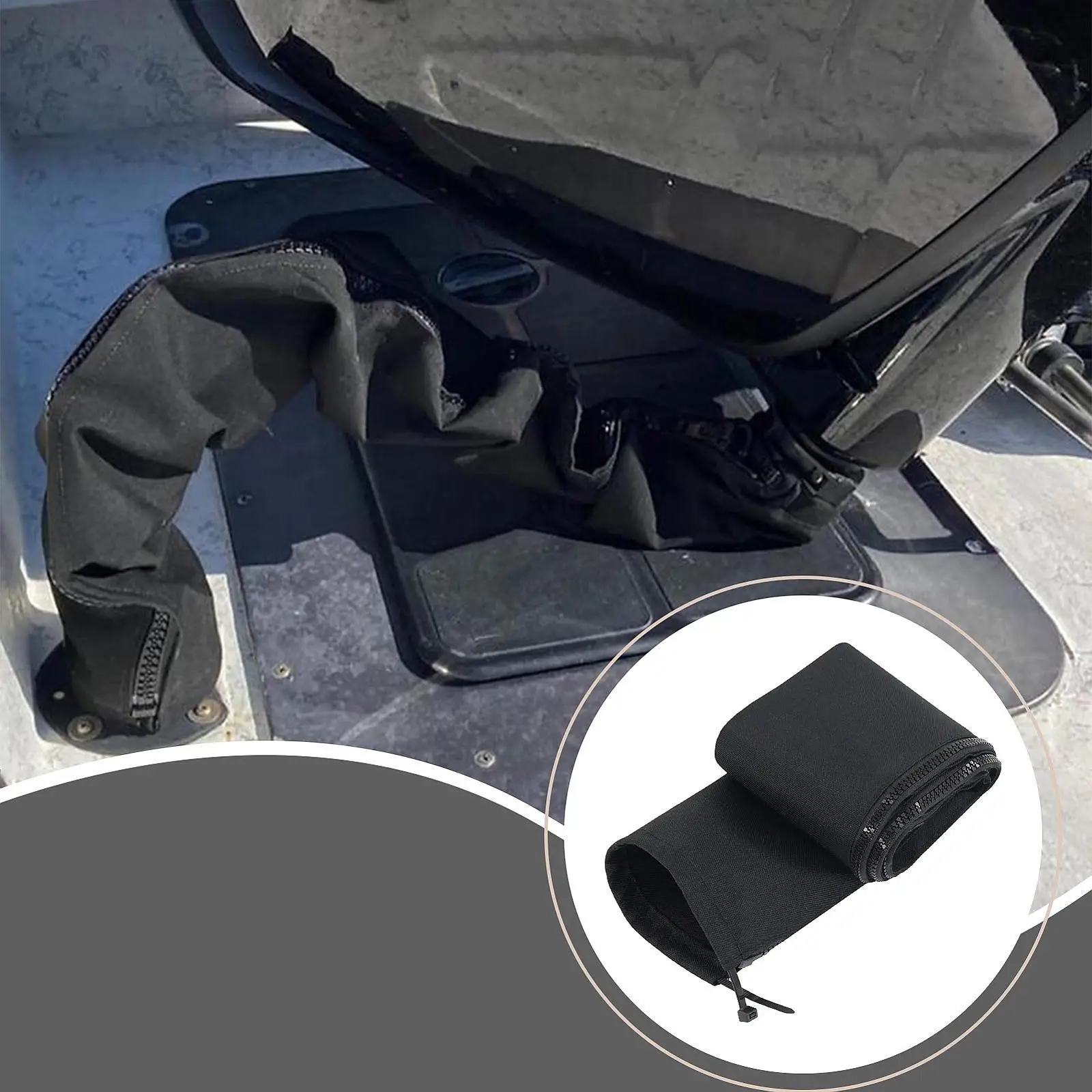 

Boat Zippered Rigging Sleeve Portable for Cover Wire and Extension Cords Versatile Easy Installation Organized Cable Management