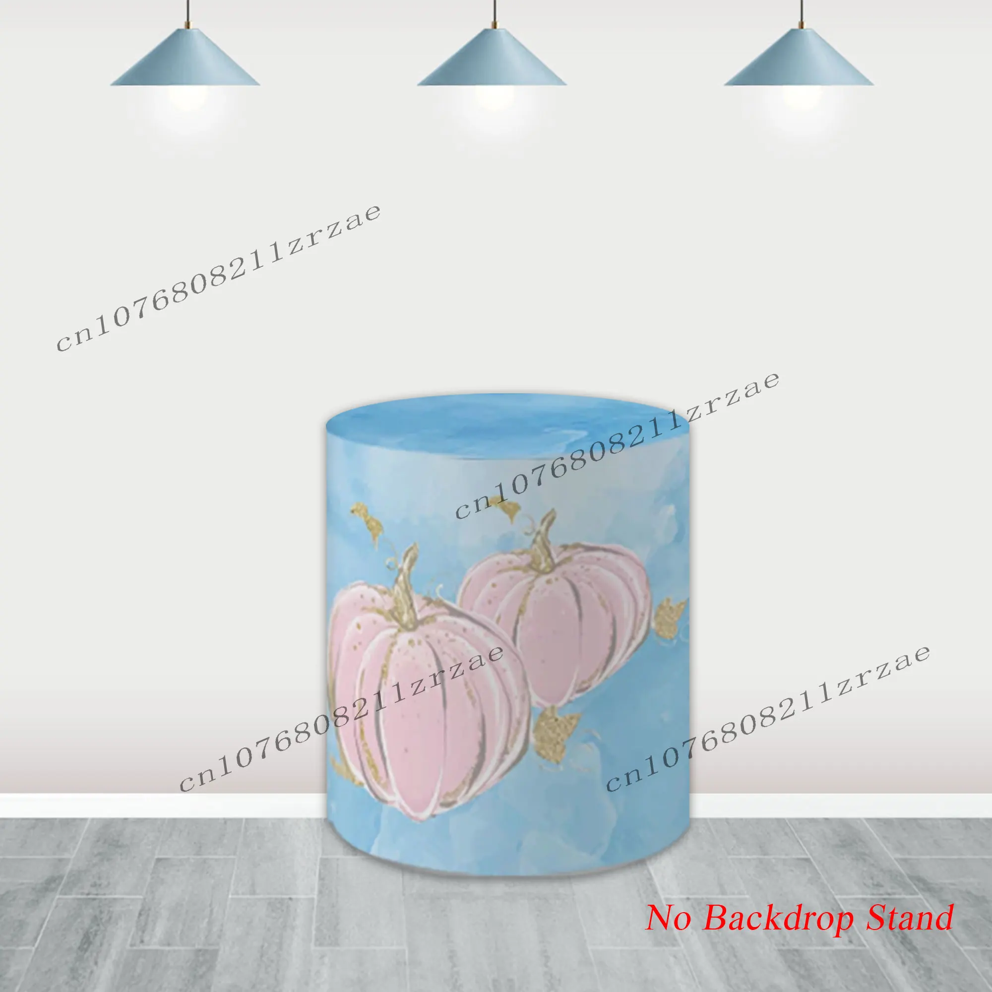 سندريلا غطاء خلفية مستديرة طفل فتاة 1st حفلة عيد ميلاد الديكور استحمام الطفل راية لطيف حائط الخلفية التصوير الدعائم