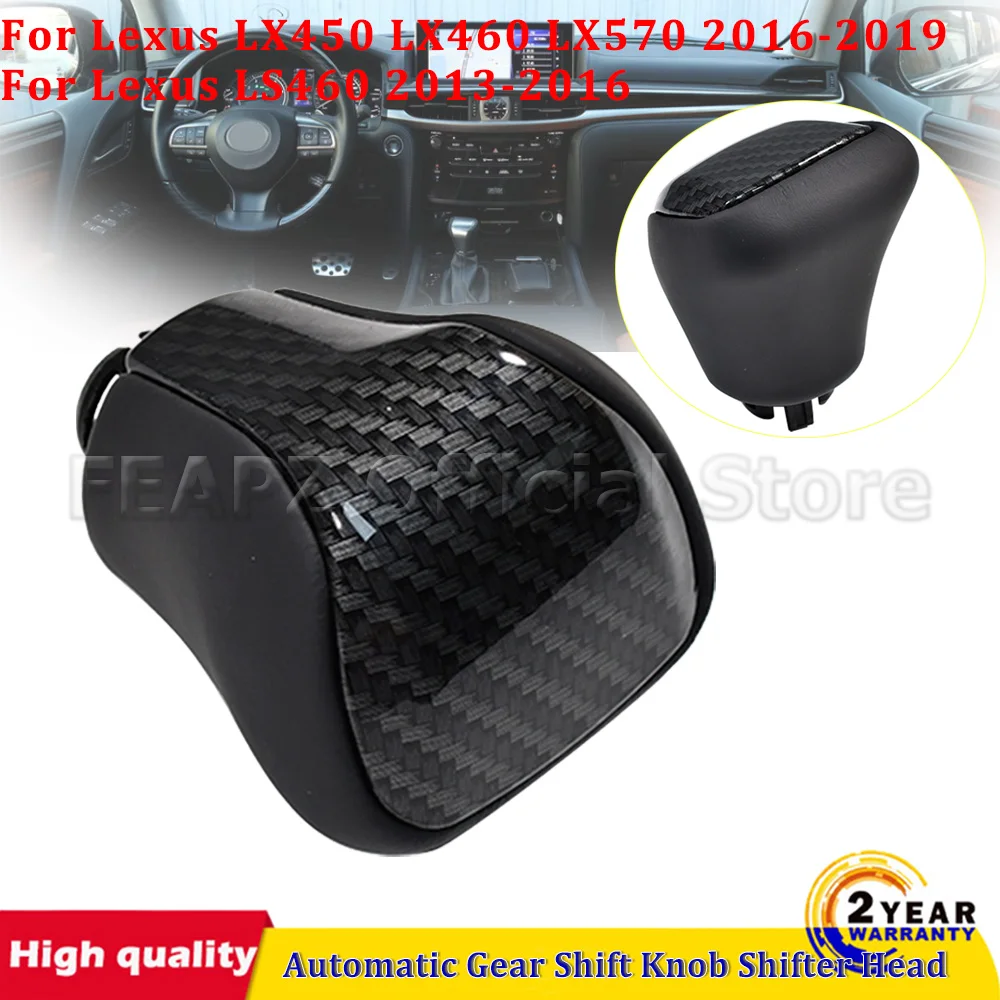 

Carbon Fiber Pattern Car Automatic Gear Shift Knob Shifter Head For Lexus LS460 2013-2016 For Lexus LX450 LX460 LX570 2016-2019