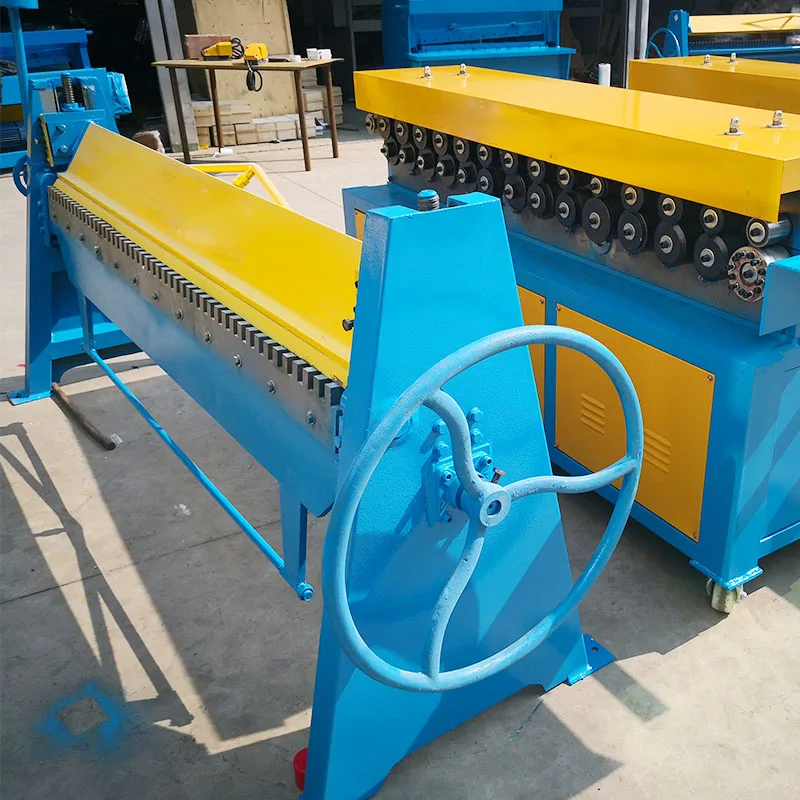 Common plate flange galvanized steel plate flanging machine manual common plate flange folding machine