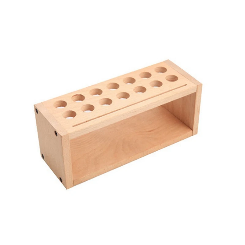 Tool Rack DIY Leather Tool Rack Leather Art Printing Wax Line Storage Box Solid Wood Tool Storage Box