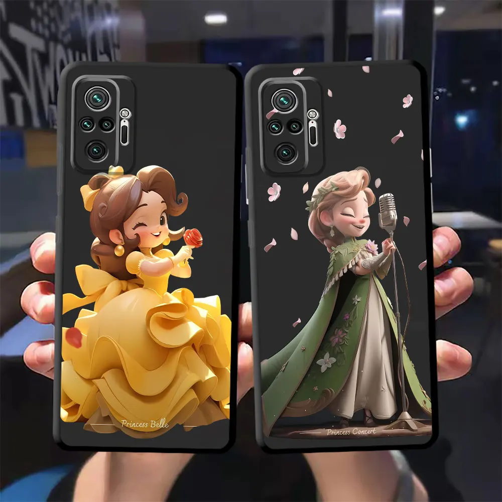 Disney Princess Jasmine Cover TPU Soft Case for Xiaomi Mi 11T 10T 12 12T Pro 11 Lite 5G A2 Lite 9 SE CC9 13 Ultra Note 10 9T