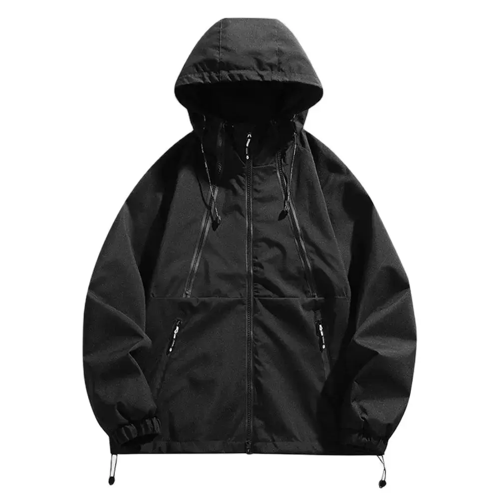 

Couples Fashion Jacket Women Spring And Autumn Windbreaker 2024 New Students Loose Joker Hooded Coat Female Tide.