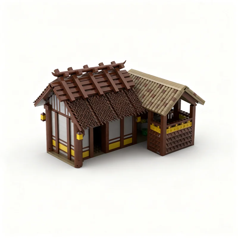 3824pcs MOC Age Of Empires - Dock East Asian Games Model Toys Building Blocks Christmas Gift Architecture Art Brick Education