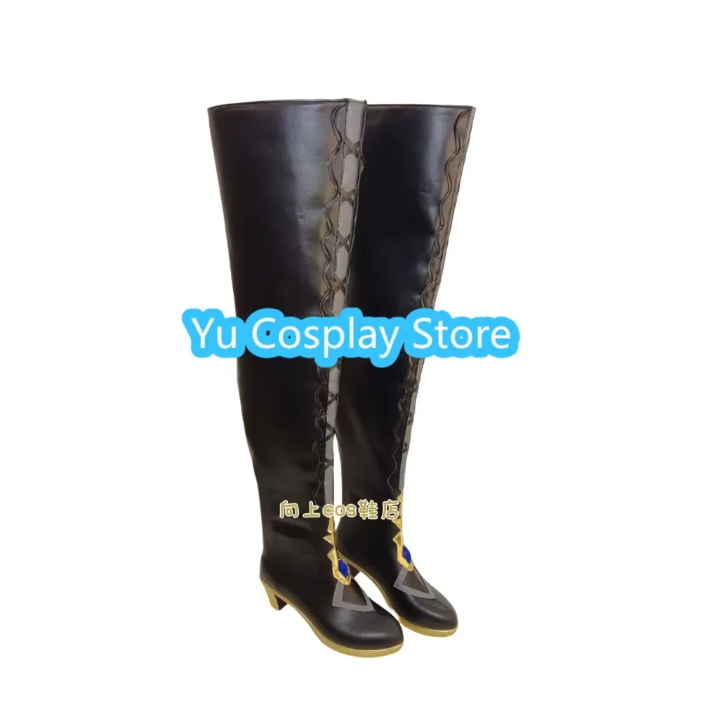 ร้านยูคอสเพลย์ รองเท้าคอสเพลย์เนเวียจากเกมเก็นชิน อิมแพ็ค รองเท้าบูทคอสเพลย์อนิเมะ รองเท้าบูทคอสเพลย์สำหรับฮาโลวีน อุปกรณ์ประกอบชุด