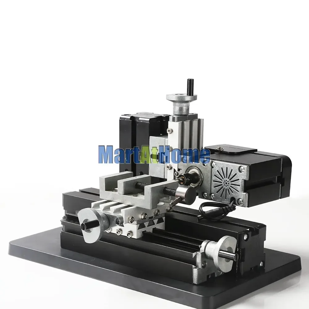 The First Tool 60W High Power Mini Metal Horizontal Milling Machine Tool TZ20005MM 12000RPM Travel 145*32mm with Metal Vise