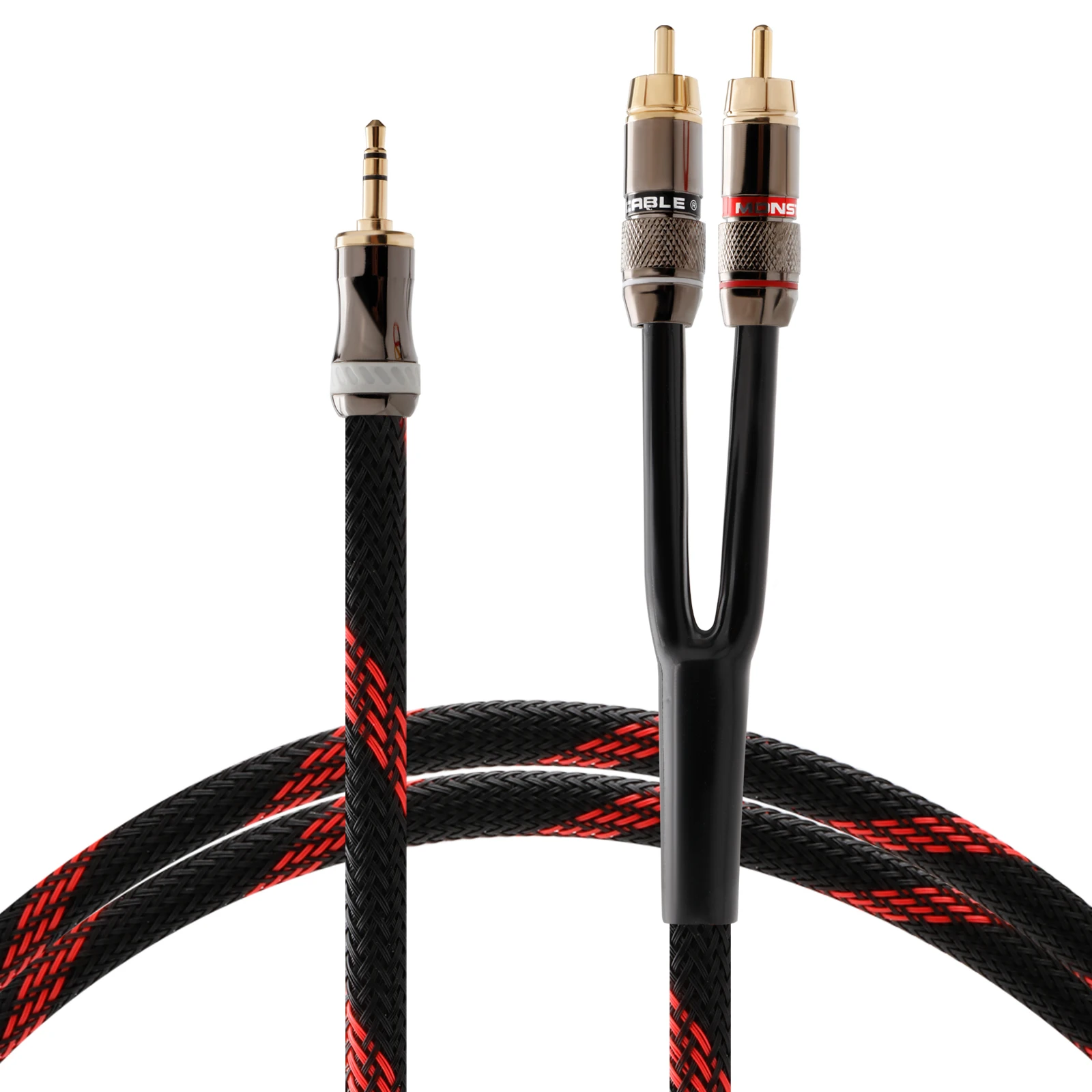 HiFi Canare 3.5mm to 2RCA Audio Cable AUX RCA Jack 3.5 Y Splitter Amplifiers amplifier, mobile phone, computer, desktop audio