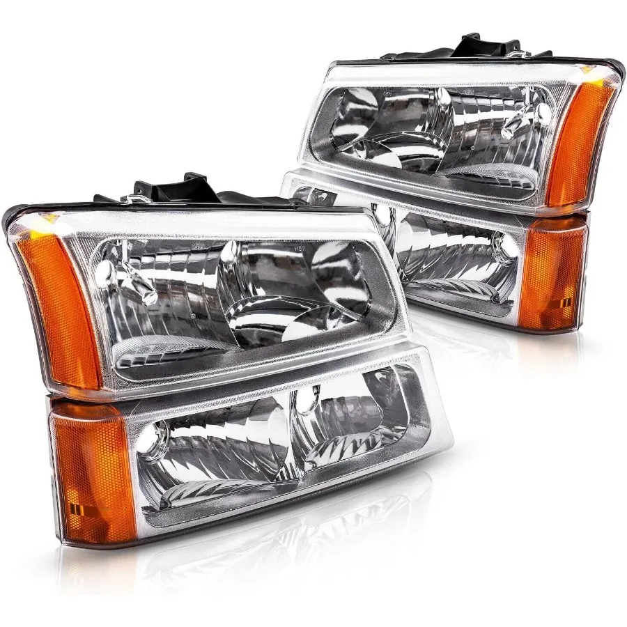 

Фары в сборе, совместимые с 2003, 2004, 2005, 2006, Chevy Silverado 1500 2500 3500 0306 Avalanche без заводской обшивки