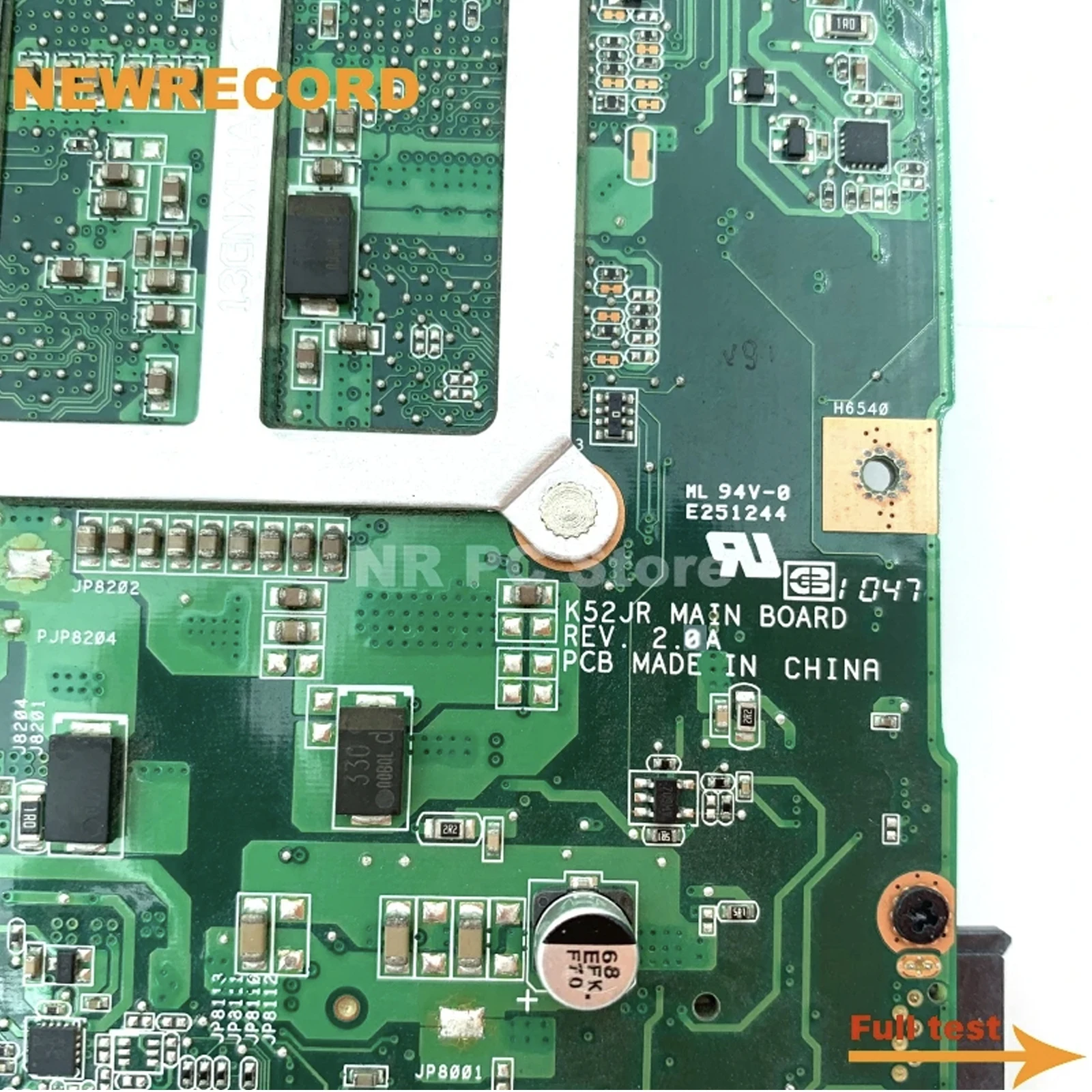 Placa base para portátil ASUS K52JT, K52J, K52JV, K52JR, 60-N1WMB1100, REV 2.3A, tarjeta gráfica, prueba completa