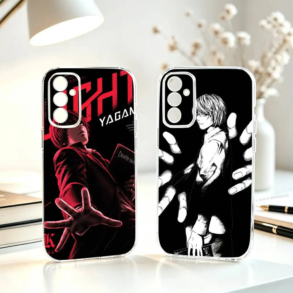 

D-Death Note Kira Anime Phone Case For SamsungA10,12,20,21S,30,31,40,50,51,52,70,71 Transparent Cover