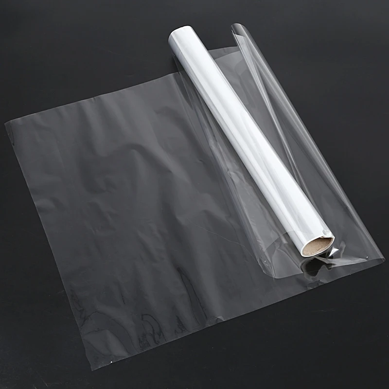 2Pcs 50CM×20M Cellophane Roll Film Plain Clear Thick Florist Hamper Gift Wrap Craft