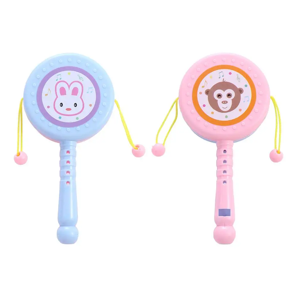 PerSCH-Jouets musicaux parent-enfant, hochet de dessin animé, instruments musicaux, tambour musical