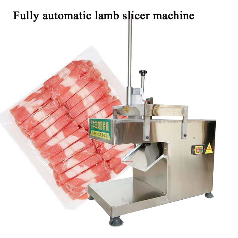 

Commercial Electric Lamb Beef Slicer Freezing Meat Cutting Machine Mutton Roll Slicer Machine