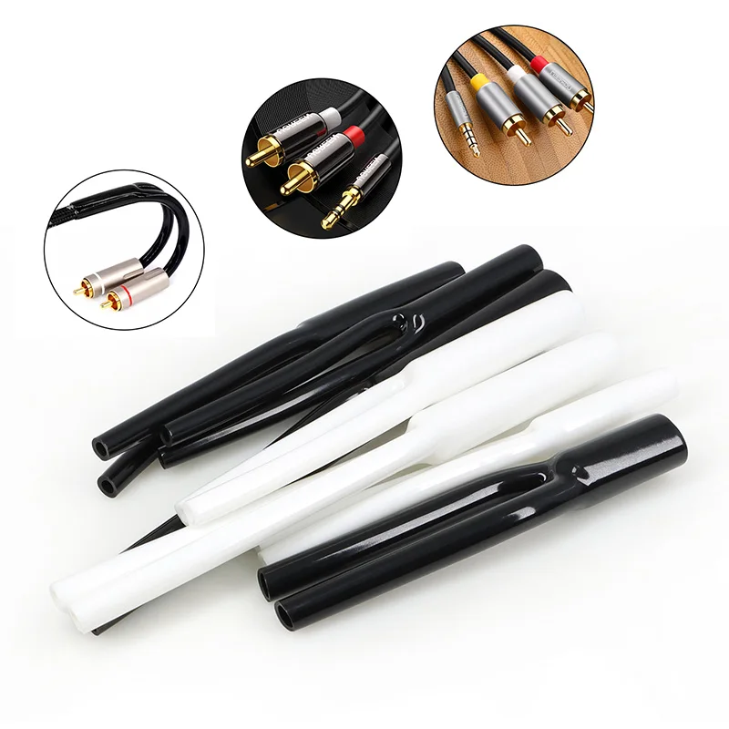 2/5/50pcs Y-shaped PVC Sleeve 7mm 9mm 10mm 12mm15.5mm No-Shrinkable Y Splitter Pant Boot DIY Speaker Audio Cable Pants Accessory