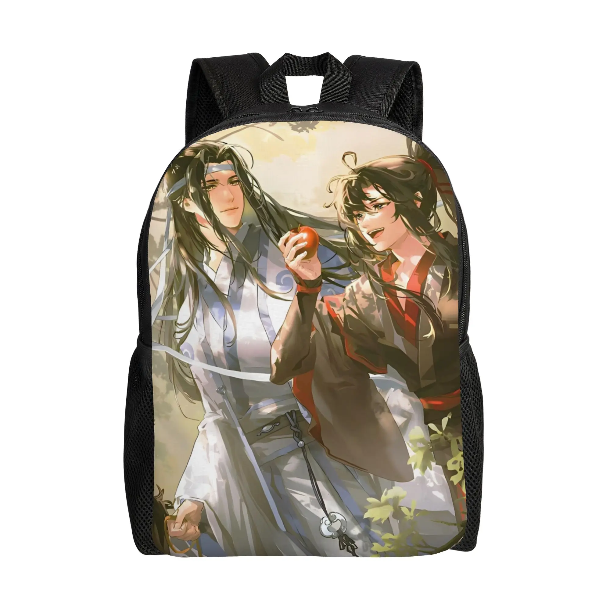 

Рюкзак The Untamed Cartoon WangXian Cool для активного отдыха, школы и бизнеса, с изображением Лань Ванцзи и Вэй Усянь, унисекс, для колледжа, на каждый день