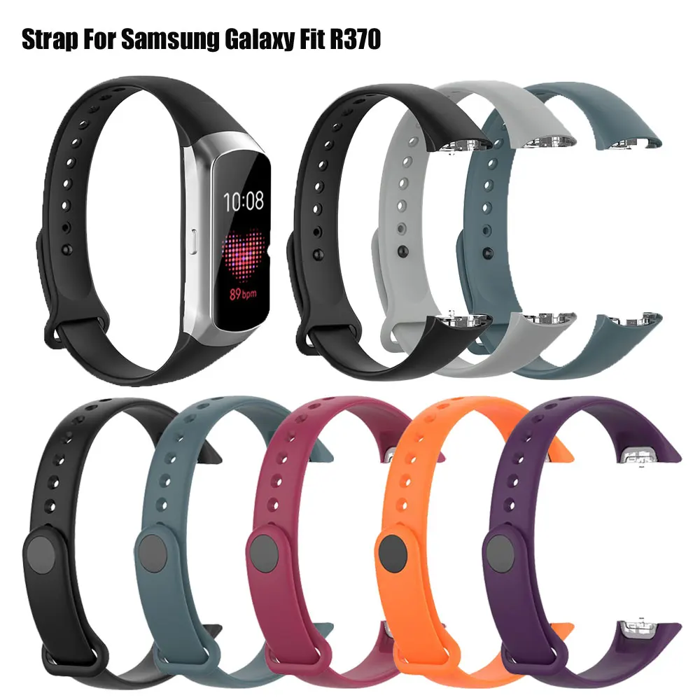 Silicone Sport Watch Band Strap Wrist Band Strap for Samsung Galaxy Fit SM R370 Smart Bracelet Watch Strap Accessories