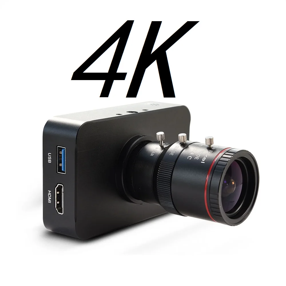 4k 30fps Camera 1080p 60fps 1080i Live Webcam Usb Camera Recording 4k@30fps Industry C/cs-mount Camera With 4-12mm Lens