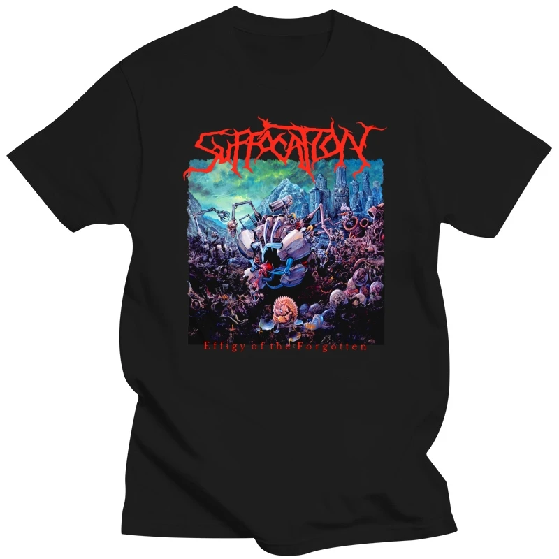 Vtg 90S Suffocation Effigy Of The Forgotten Album 1991 T Shirtharajuku Streetwear Shirt Men