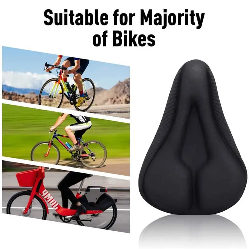 Coprisella per bicicletta Cuscino morbido e spesso per sedile da ciclismo Cuscino per sella per mountain bike addensato Accessori per parti di biciclette