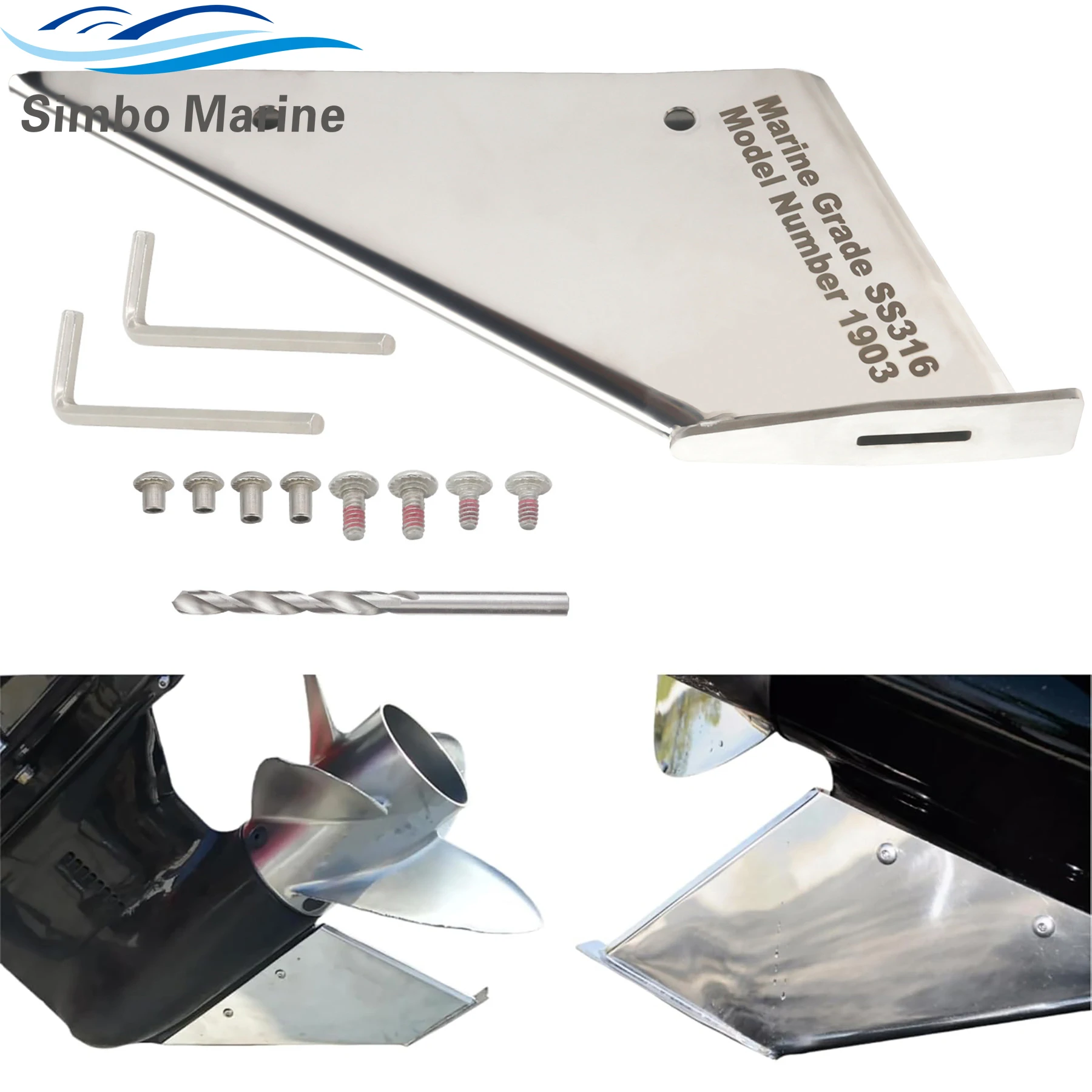 

27341 Skeg Guard Protector For Mercury Mariner 40 50 60HP 2&4 Stroke 2003-Present, Evinrude Johnson 40-50 HP 4 Stroke 1999-2003