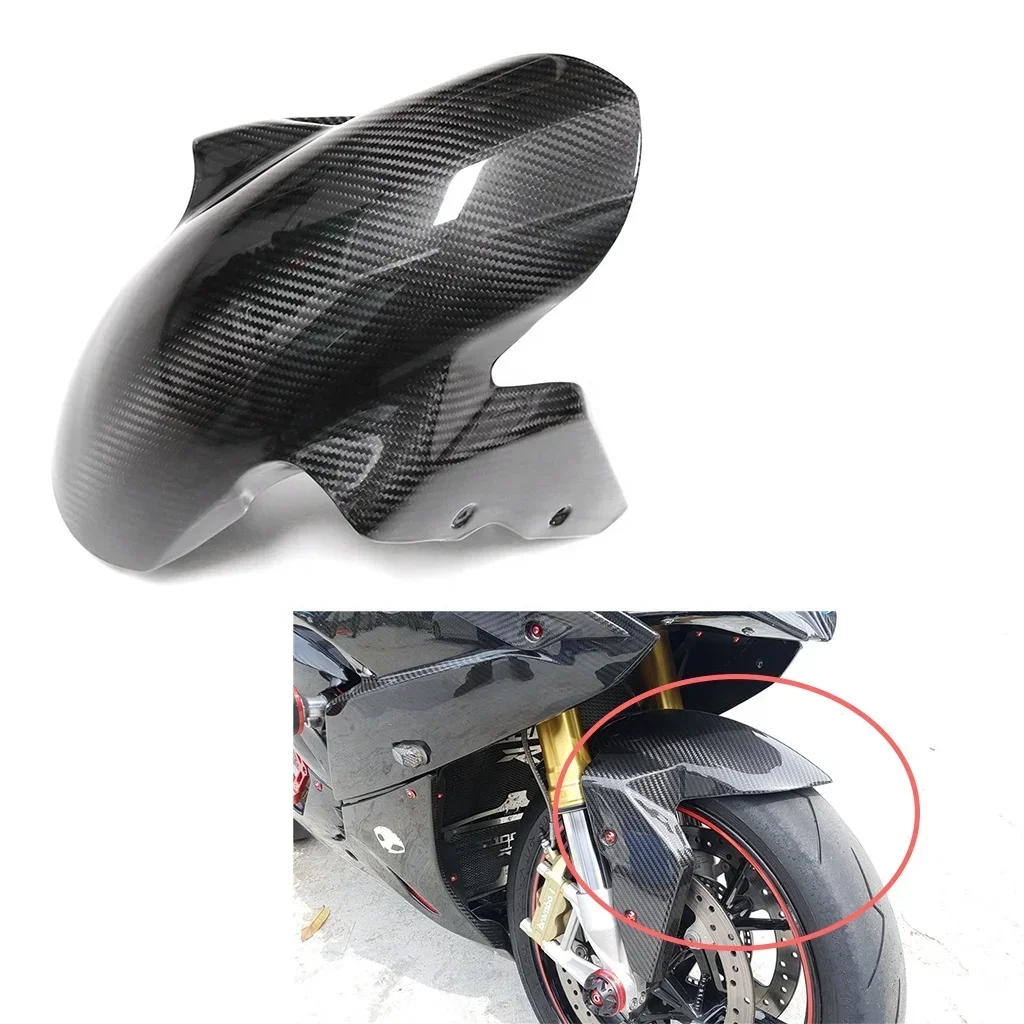 3K 3*3 Carbon Fiber Front Fender Splash Mud Dust Guard Mudguard For S1000RR S 1000 RR 2009-2014 2015 2016 2017 2018