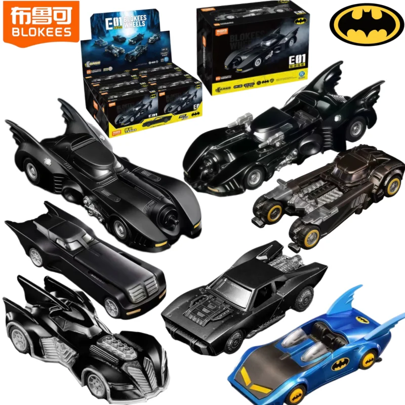 BLOKEES Carro de Blocos de Montar Genuíno Batman E01 Gotham Disease Shadow, Brinquedo Colecionável Montável e Articulado, Presente de Feriado