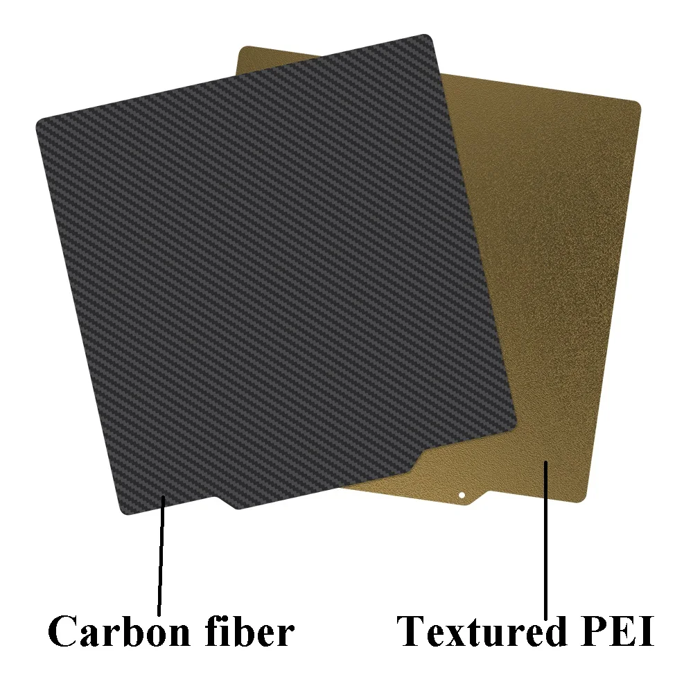 

Carbon Fiber + PEI Sheet Double Heat Bed PEI 180x180/220x220/235x235/310x310mm Magnetic Build Plate 3d Printer Parts For Ender 3