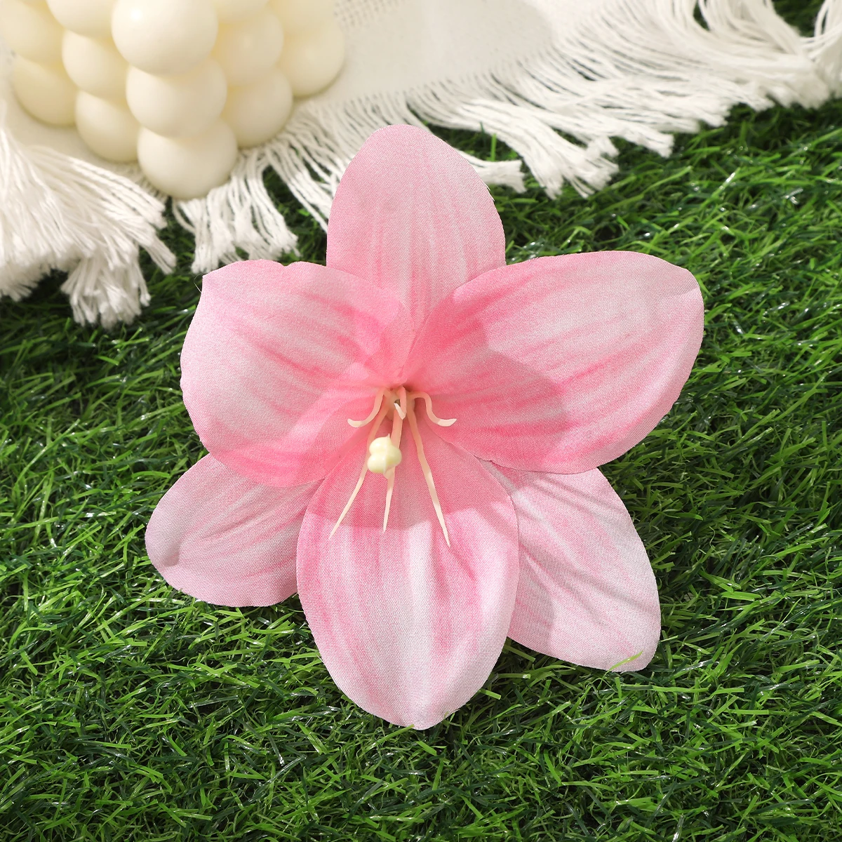 AWAYTR New Bohemia Flowers Small Hair Clips Hawaii Bridal Flowers Hair Clips Hairpins Barrette For Wedding Hair Accessories