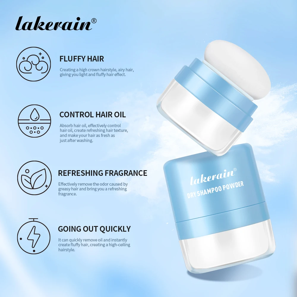 Matte Dry Hair Powder Instant Oil Control Lift Root Fluffy Hair Refresh Scalp Portable Matte Finish Hair Care Dry Hair Powder view 4