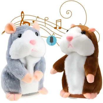 Learn To Imitate Talking Little Hamster Animal Plush Funny Toy Talking Nod Hamster Doll Soothing Crying Baby Toy Kids Gift 1